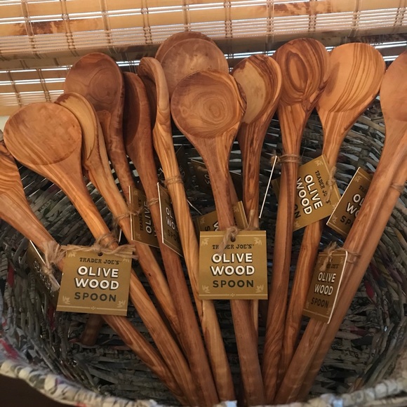 TRADER JOE’S Dining Two Trader Joes Olive Wood Spoons Bnwt Poshmark